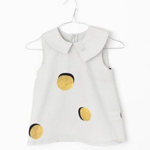 NWT Motoreta Azahar Blouse Golden Dots